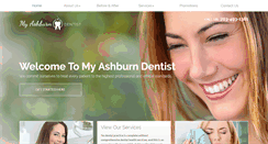 Desktop Screenshot of myashburndentist.com